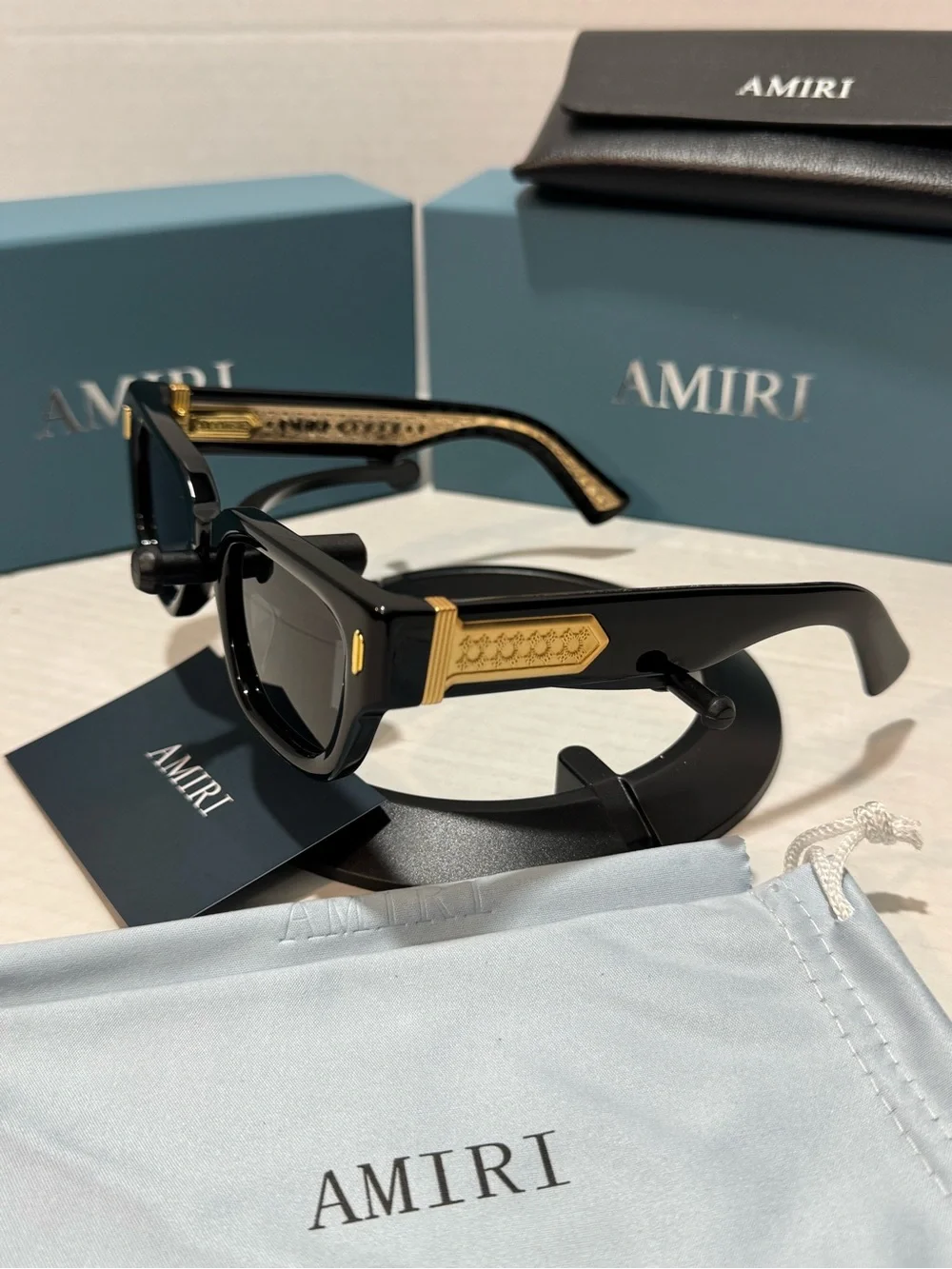 AMIRI Venice Black Sunglasses Unisex - Size 50□24-145